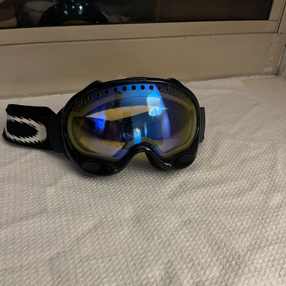 Oakley A Frame Ski Snowboard Goggles Jet Black